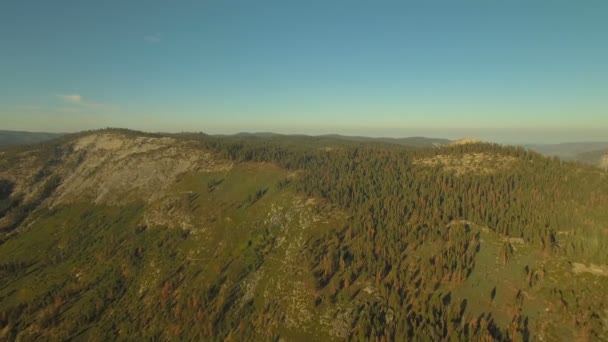 Видео Воздуха Национального Парка Йосемити Калифорнии — стоковое видео