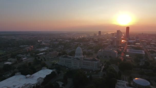 Luchtfoto Video Van Little Rock Arkansas — Stockvideo