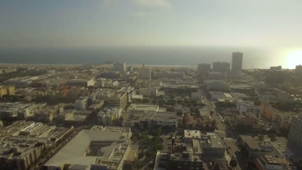 Aerial Video Santa Monica Kalifornien — Stockvideo