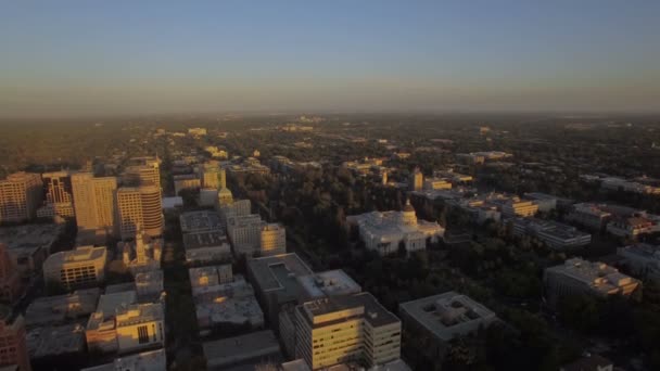 Aerial Video Sacramento Kalifornien — Stockvideo