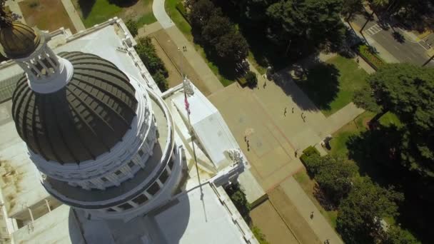 Видео Воздуха Сакраменто Калифорния — стоковое видео