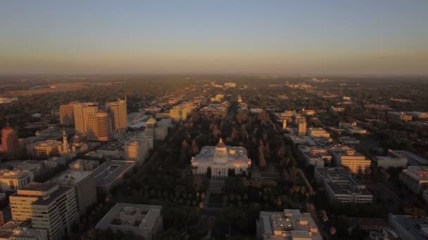 Luftbild Von Sacramento Kalifornien — Stockvideo
