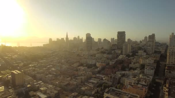 San Francisco Kaliforniya Hava Video — Stok video