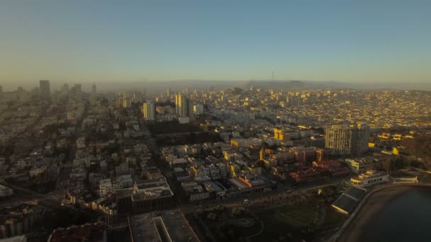 Lotnicze Wideo San Francisco Stanie Kalifornia — Wideo stockowe