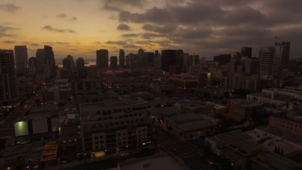 Luchtfoto Video Van San Diego Californië — Stockvideo