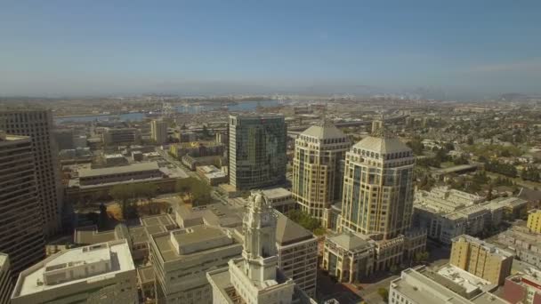 Luchtfoto Video Van Oakland Californië — Stockvideo