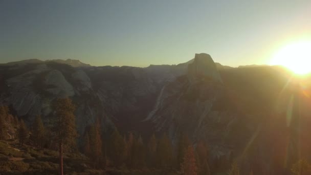 Vídeo Aéreo Del Parque Nacional Yosemite California — Vídeo de stock