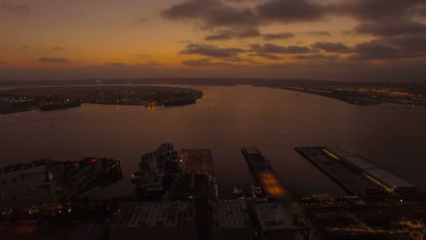 Luchtfoto Video Van San Diego Californië — Stockvideo