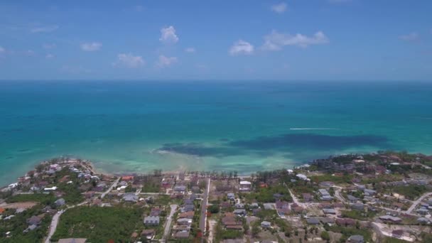 Vídeo Aéreo Isla Nassau Las Bahamas Hermoso Día Soleado — Vídeo de stock