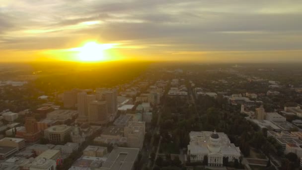 萨克拉门托加利福尼亚航空视频 — 图库视频影像