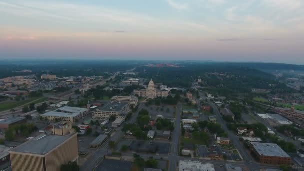 Aerial Video Little Rock Arkansas — Stock Video