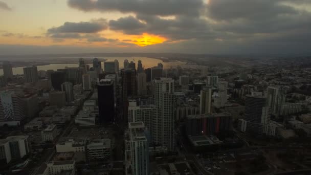 Авиационное Видео Сан Диего Калифорнии — стоковое видео