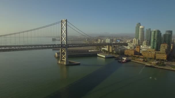Luchtfoto Video Van San Francisco Californië — Stockvideo