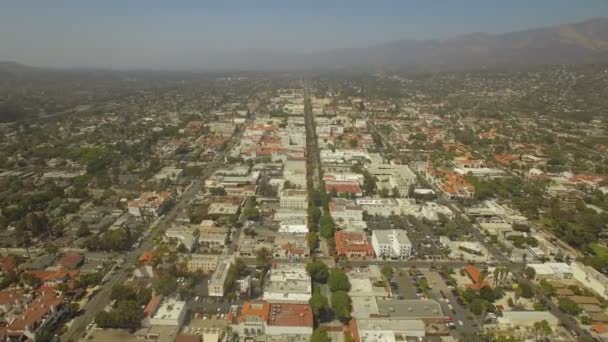 Авиационное Видео Санта Барбары Калифорнии — стоковое видео