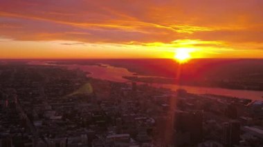 Hava Kanada Montreal city adlı güzel bir sabah sunrise