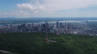 Montreal Kanada hava güneşli bir günde şehir merkezinde