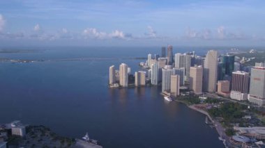 Downtown Miami güneşli bir hava video