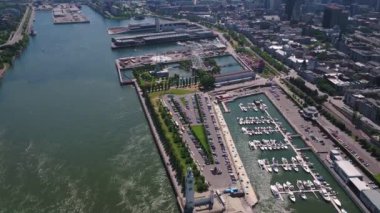 Montreal Kanada hava güneşli bir günde şehir merkezinde