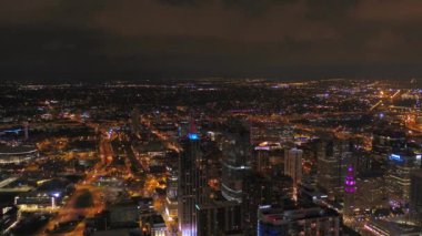 Şehir Denver geceleri hava video.