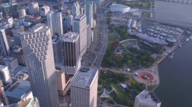 Downtown Miami güneşli bir hava video