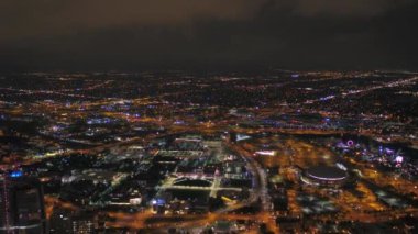 Şehir Denver geceleri hava video.