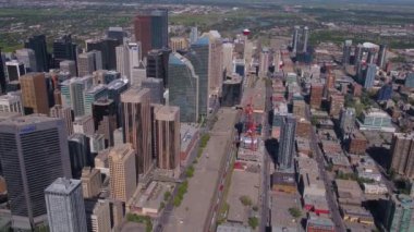 Şehir Calgary güneşli bir hava Video.