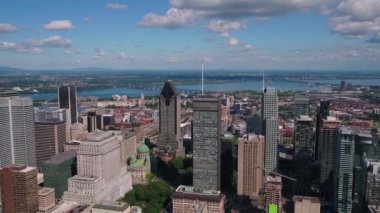 Montreal Kanada hava güneşli bir günde şehir merkezinde