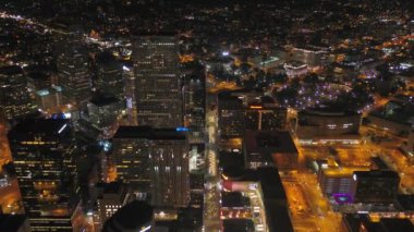 Şehir Denver geceleri hava video.