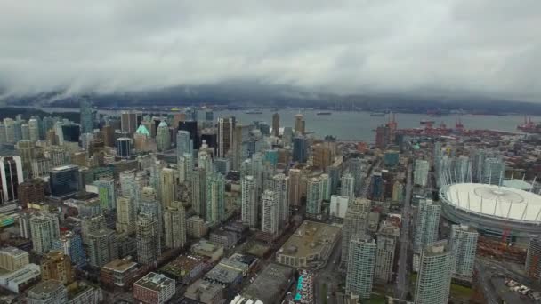 カナダのバンクーバーの空撮 — ストック動画