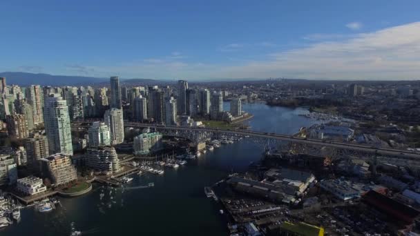 Lotnicze Wideo Vancouver Kanada — Wideo stockowe