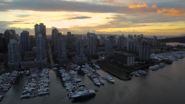 Lotnicze Wideo Vancouver Kanada — Wideo stockowe