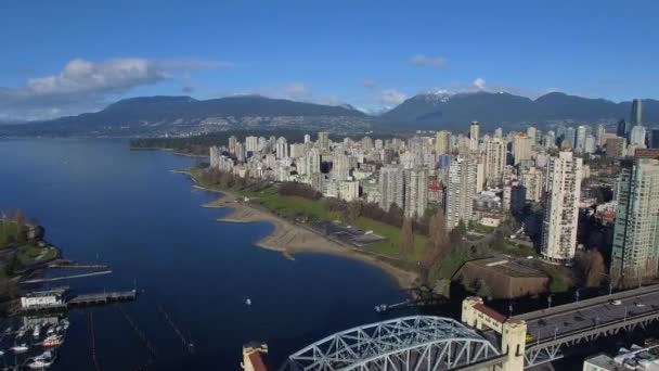 加拿大不列颠哥伦比亚省温哥华航空视频 — 图库视频影像