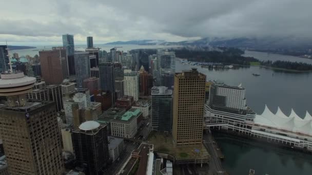 Видео Воздуха Ванкувере Канада — стоковое видео