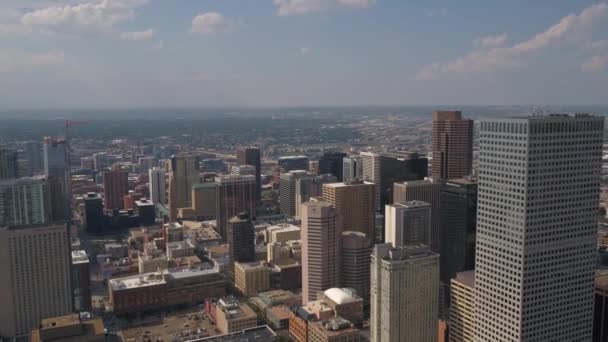 Şehir Denver Güneşli Bir Hava Video — Stok video