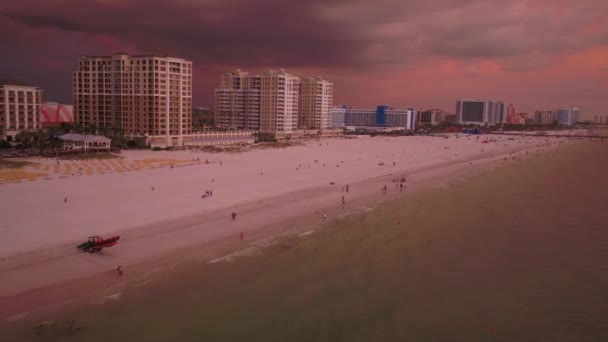 Tampa Gün Batımında Pete Beach Hava Video — Stok video