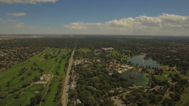 Aerial Video Centrala Denver — Stockvideo