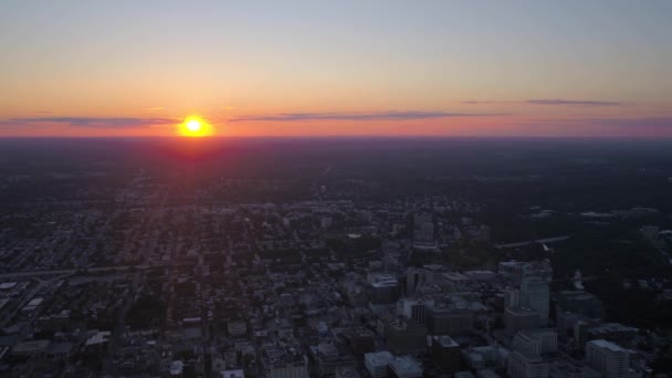 Aerial Delaware Wilmington Giorno Del Tramonto — Video Stock