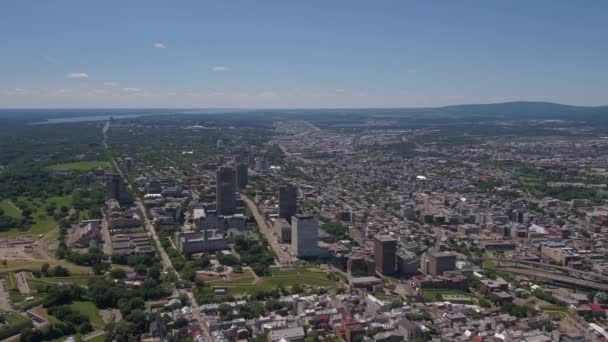 Video Aereo Quebec City Una Bella Giornata Sole — Video Stock