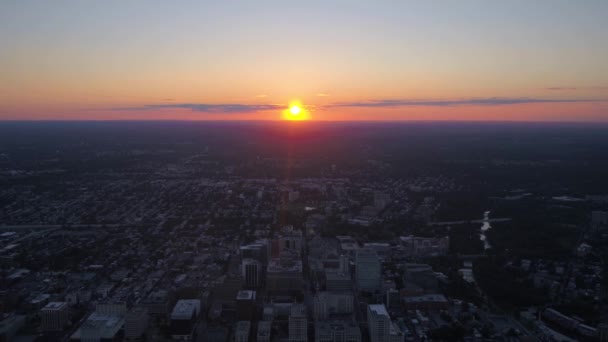 Aerial Delaware Wilmington Giorno Del Tramonto — Video Stock