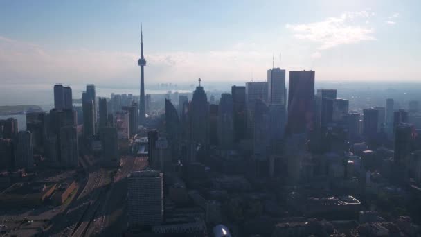Downtown Toronto Güzel Güneşli Bir Hava Video — Stok video