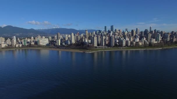 Luchtfoto Video Voor Vancouver Canada — Stockvideo