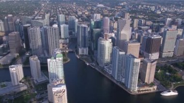 Downtown Miami güneşli bir hava video