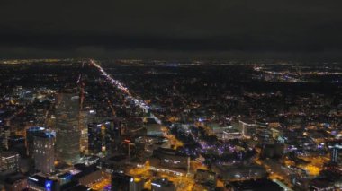 Şehir Denver geceleri hava video.