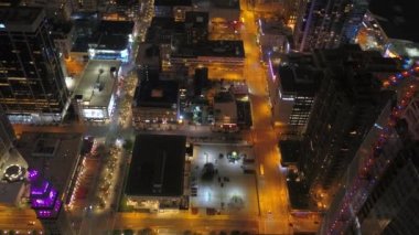 Şehir Denver geceleri hava video.