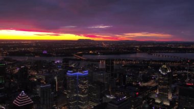 Hava Kanada Montreal city adlı güzel bir sabah sunrise