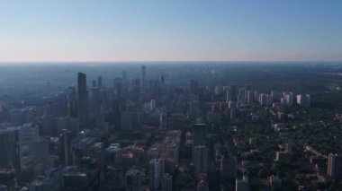 Downtown Toronto güzel güneşli bir hava video.