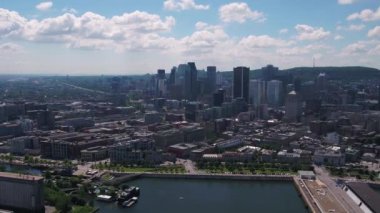 Montreal Kanada hava güneşli bir günde şehir merkezinde