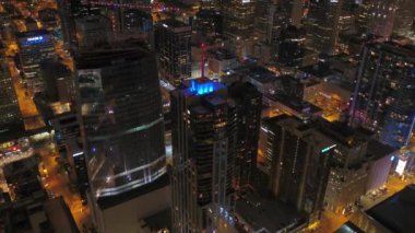 Şehir Denver geceleri hava video.