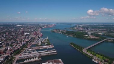 Montreal Kanada hava güneşli bir günde şehir merkezinde