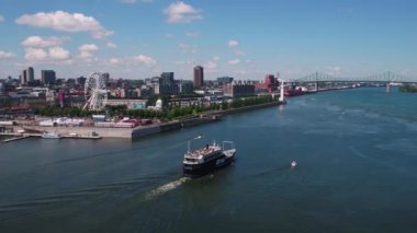 Montreal Kanada hava güneşli bir günde şehir merkezinde